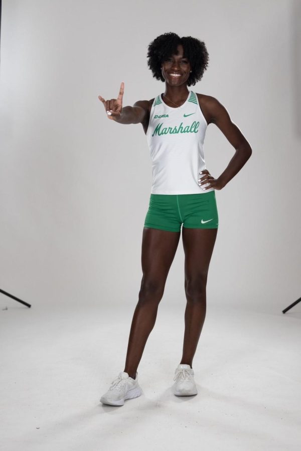 Mikah Alleyne, who now runs for Marshall, is making a name for herself in the track world.