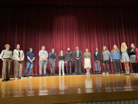 Photo Credit: Serenity Williams | All the Poetry Out Loud contestants take the stage