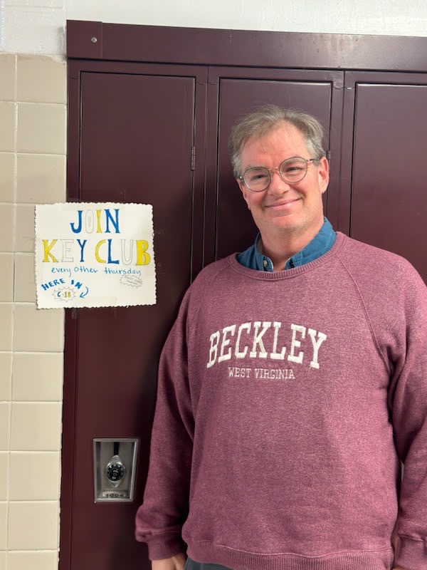 Woodrow’s Key Club is dedicated to helping the citizens of Beckley. 
Pictured: Adviser, Jeff Evans